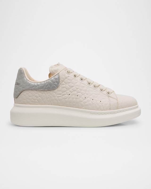 Pebbled Leather Oversized Sneakers
